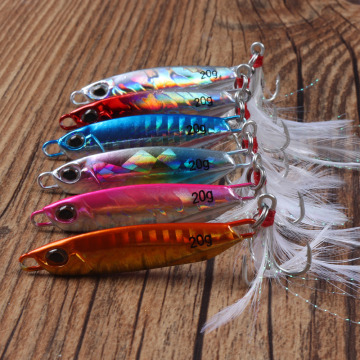 JOHNCOO Metal Jig 15g/20g/30g Artificial Vertical Lead Fishing Lures