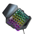 Backlight One Hand Mechanical Keyboard para jogos