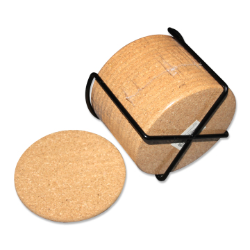 Best-Selling Custom Printed Cork Coasters with Faux Grass Design in Green Color