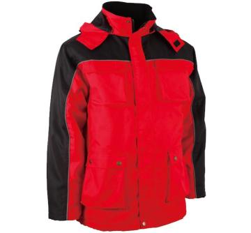 Red with black Winter Jacket