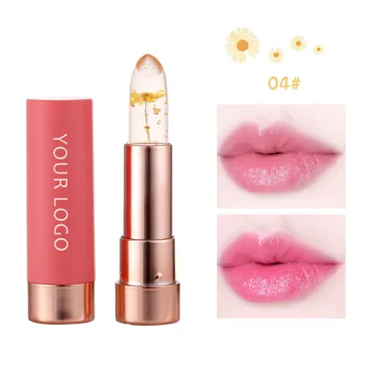 High Quality Vegan Formula Fruit Flavor Color Change Flower Lip Balm