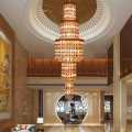 Lámpara colgante de cristal LED personalizada para pasillo de hotel