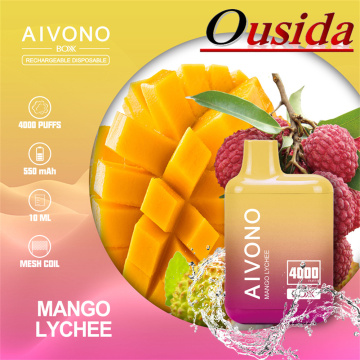 Wholesale Price Disposable Vape 4000 Puffs Aivono Boxx