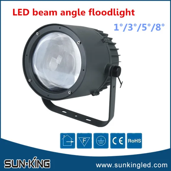 Energy saving White 50W led outdoor spotlight 1/3/5/8degree, 50Watts narrow beam angle flood lamp led