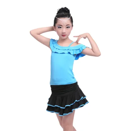Stage show sling practice dance dress for girl