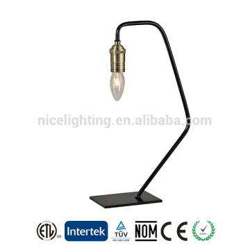 Simple antique metal table lamp