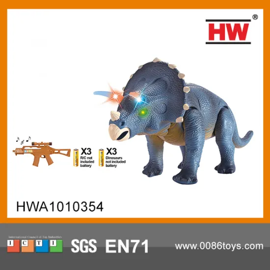 Infant triceratops dinosaur with light and sound