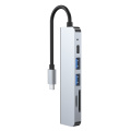 6 In1 dockningsstation 4K USB 3.0 -nav