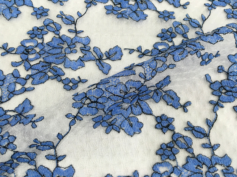 Poly Frenc Lace Mesh Embroidery Fabric