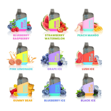 RGB Light Electronic Cigarette Vape Box Fruit Flavors