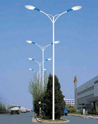 Galvanized lamp pole steel street light pole