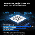 새로운 미니 PC LAN USB3.0 팬이있는 Wi-Fi/TF-Card (128GB) 지원