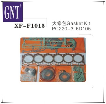 excavator PC220-3 6D105 gasket kit