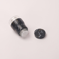 Ματς μαύρο μαρμάρινο κόκκο περιστρεφόμενο γυαλί καρυκεύματα 6 τεμαχίων σετ ακανόνιστο σχήμα γυάλινη μπουκάλι γάλα 200ml