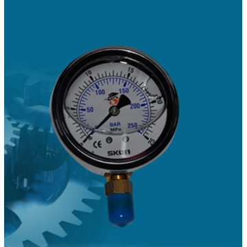 Hydraulic pressure gauge connector for CNC machine tools