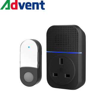 带插座的无线防水门铃，用于家庭安全