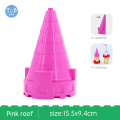 Pink castle roof