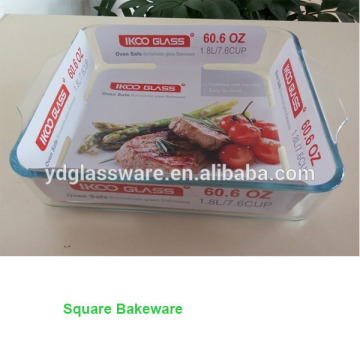 square glass bakeware microwave safe heat resistant partition bakeware