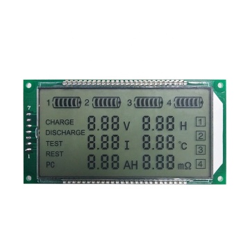 Modulo LCD a 7 segmenti personalizzato da 3 pollici con retroilluminazione blu e driver HT1621 per display di caricabatterie
