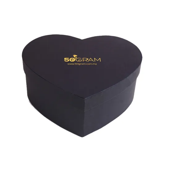 Black Cardboard Rigid Gift Box for Chocolate