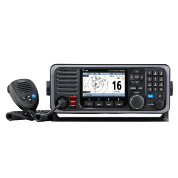 Icom IC-M605 25W VHF Marine Radio with AIS, SDR, GPS, and IPX8 Waterproof
