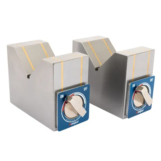 Dasqua High Quality Magnetic V Block Set - 15 Kg & 30 Kg Holding Power