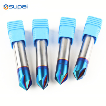 Carbide 4Flutes Chamfer End Mill Tools Cutter