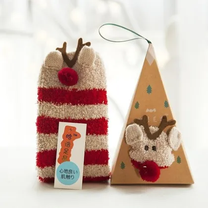 Wholesale Cozy Winter Sleep Socks - Fuzzy Fluffy Christmas Gifts for Women