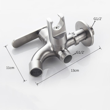 Good Quality SUS304 Stainless Steel Bathroom Faucet Mop Taps