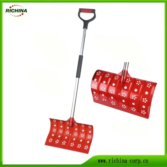 Plastic Snow Pusher Shovel with Hollow Decorative Head