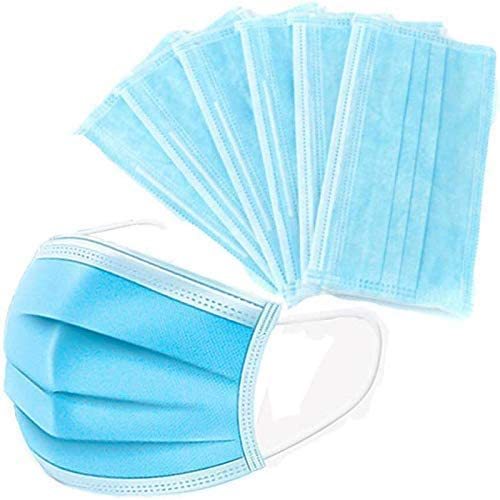 50PCS Disposable Mouth Cover,3-Ply Face Mouth Cover