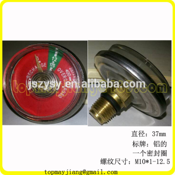 fire extinguisher pressure gauge valve hose and hook