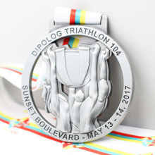 Medallas de oro personalizadas de Indonesia Race