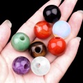 Gemstone 18MM Round Beads Drilled Large Hole 5MM for Making Jewelry