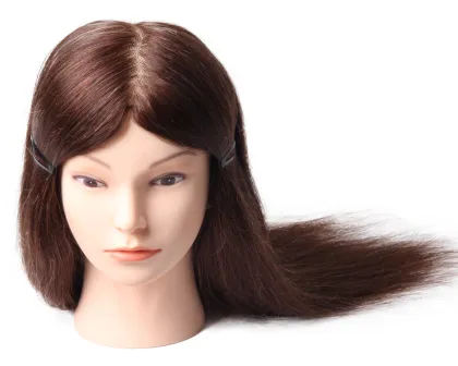 Hair salon training head 100% human hair for training