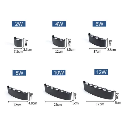 Modern LED Wall Lamps 2W-12W: Waterproof IP65 Indoor/Outdoor Wall Lights
