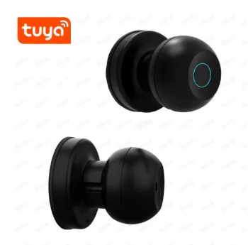 Smart Locks: 2024 Top Selling Ball Sphere Locking Steel Knob Fingerprint Keyless Entry Home Door Locks