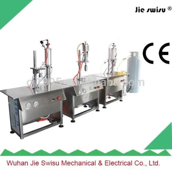 small scale aerosol paint filling machine