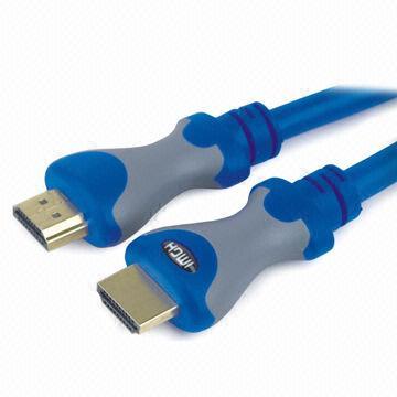 HDMI Cable with Dual Color Molding, Supports All HDMI Devices and 1,080p Resolution, ATC-certified