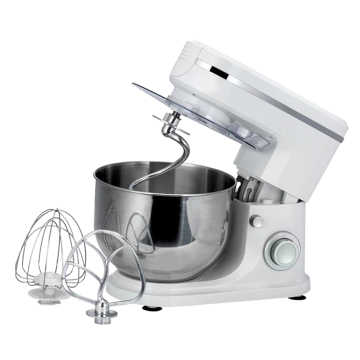 8-Level Adjustable Baker's Mixer with Hook Beater