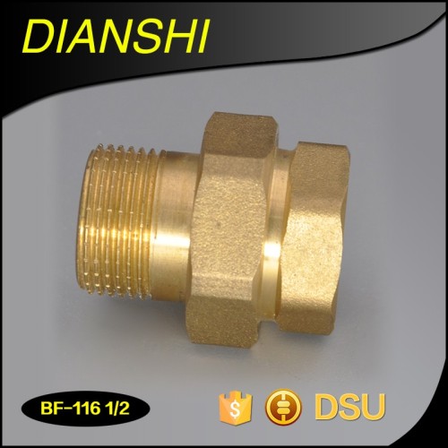 brass male &female thread connector with O-ring brass compression union