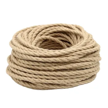 Hemp Rope Twisted Electric Wire Braided Cable