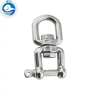 Stainless Steel Rigging Hardware: Eye-Jaw Hook Swivel Shackle Ring