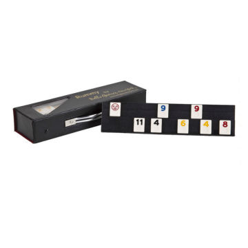 PVC high quanlity box packing rummy tiles game set