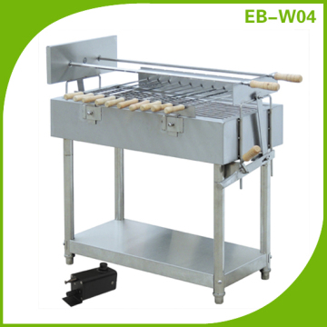 Outdoor Stainless Steel Rotary Charcoal BBQ Grill EB-W04
