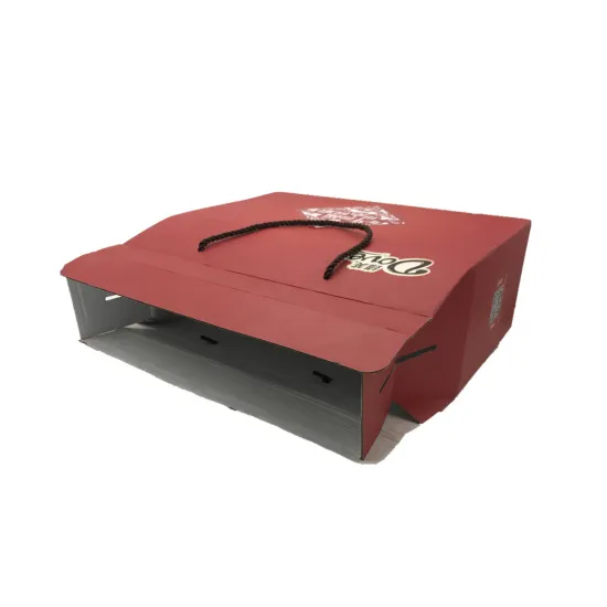 Corrugated paper packaging chocolate handle box