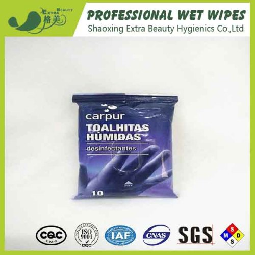 Individual Pack Hand Face Unscented Cleaning Wet Wipes