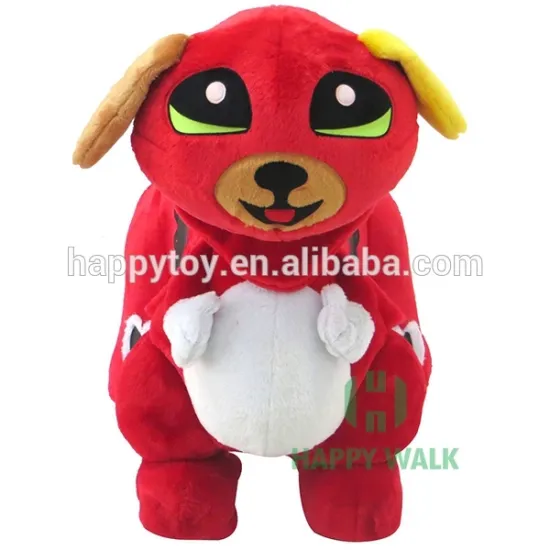 HI CE coin operated christmas animated musical animal scooter toy machine in mall