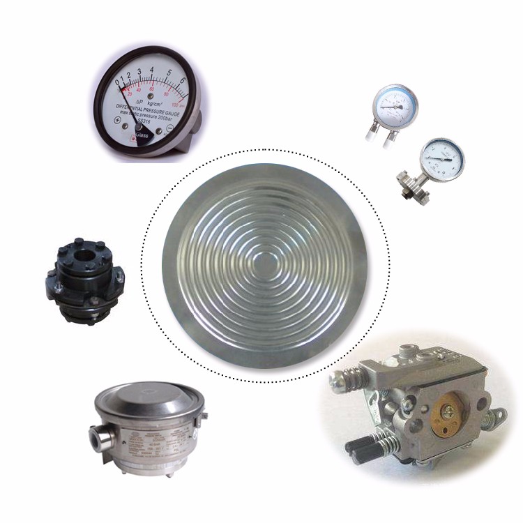 Stainless steel diaphragm for pressure gauge