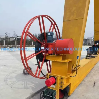 Electric Motor Powered Cable Reel Drum Cable Laying Equipment